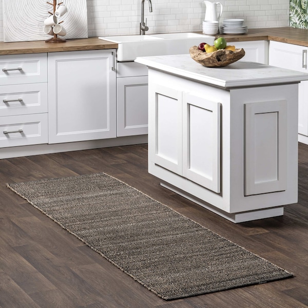 Nuloom Elfriede Farmhouse Jute Blend Area Rug 2ft 6in x 8ft HMMT01C-2608 - main